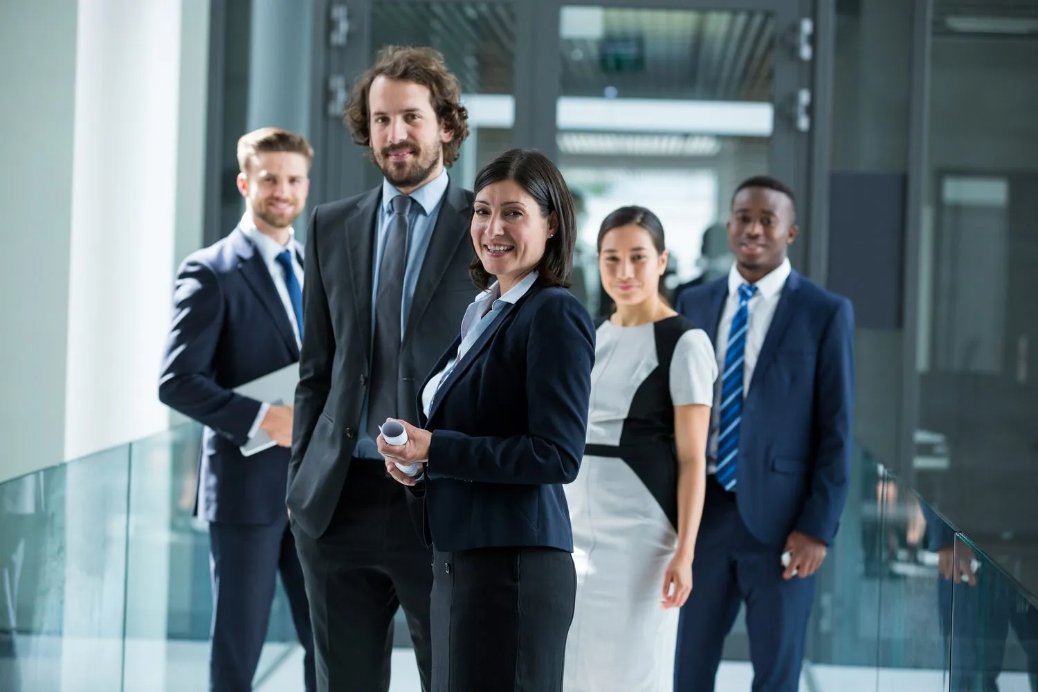 A confident team of business professionals